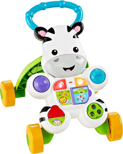 Baby Learning Toy Learn with Me Zebra Walker with Music Lights and Fine Motor Activities for Ages 6+ Months