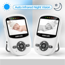 Load image into Gallery viewer, Video Baby Monitor with Digital Camera, Digital 2.4Ghz Wireless Video Monitor with Temperature Monitor, 960Ft Transmission Range, 2-Way Talk, Night Vision, High Capacity Battery (2.4Inch)
