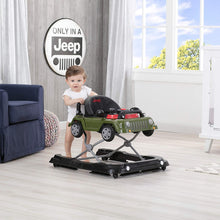 Load image into Gallery viewer, Jeep Classic Wrangler 3-In-1 Grow with Me Activity Walker - Features Music, Lights, Removable Play Tray, Push Walker Mode, Converts into Rolling Car Toy, Anniversary Green