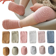 Load image into Gallery viewer, Baby Knee Pads Socks Set for Girls Boys Summer Solid Color anti Slip Socks Kid Crawling Safety Floor Sock Leg Knee Protector