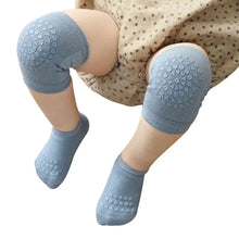 Load image into Gallery viewer, Baby Knee Pads Socks Set for Girls Boys Summer Solid Color anti Slip Socks Kid Crawling Safety Floor Sock Leg Knee Protector